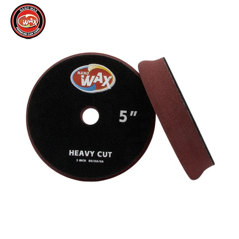Нано-восковые 5-дюймовые дорожные буферные крюки и петли для полировки автомобиля полировальные пенные колодки компаундирования воска