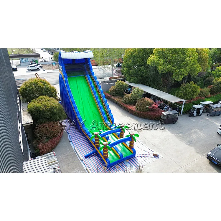 50ft Commercial Inflatable Waterslide with Pool