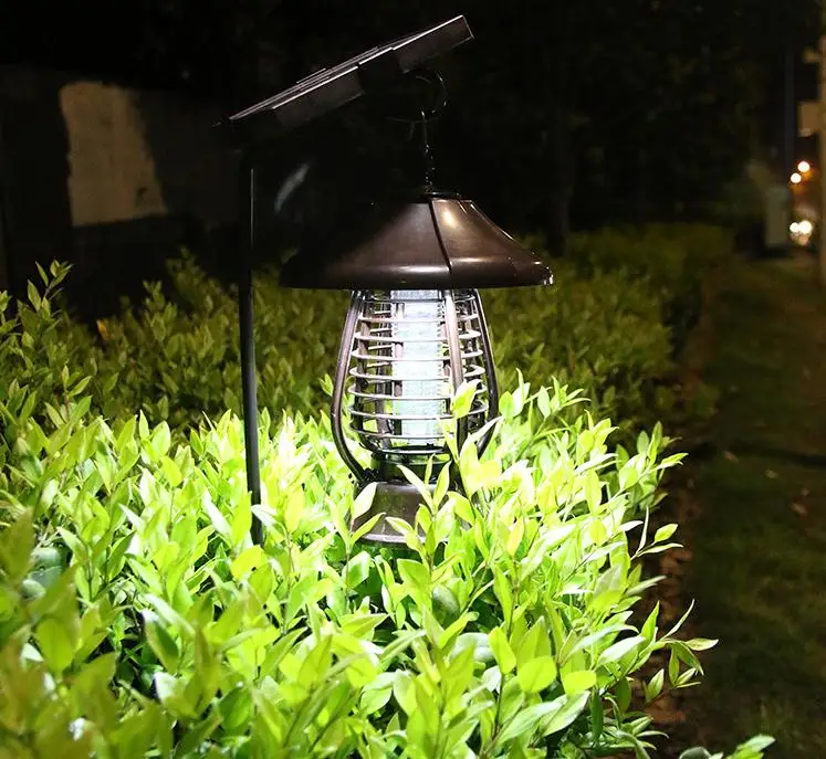 3W 6V 2000mah Solar Mosquito Lamp Garden Balconies Solar Powered Mosquito Killer 4