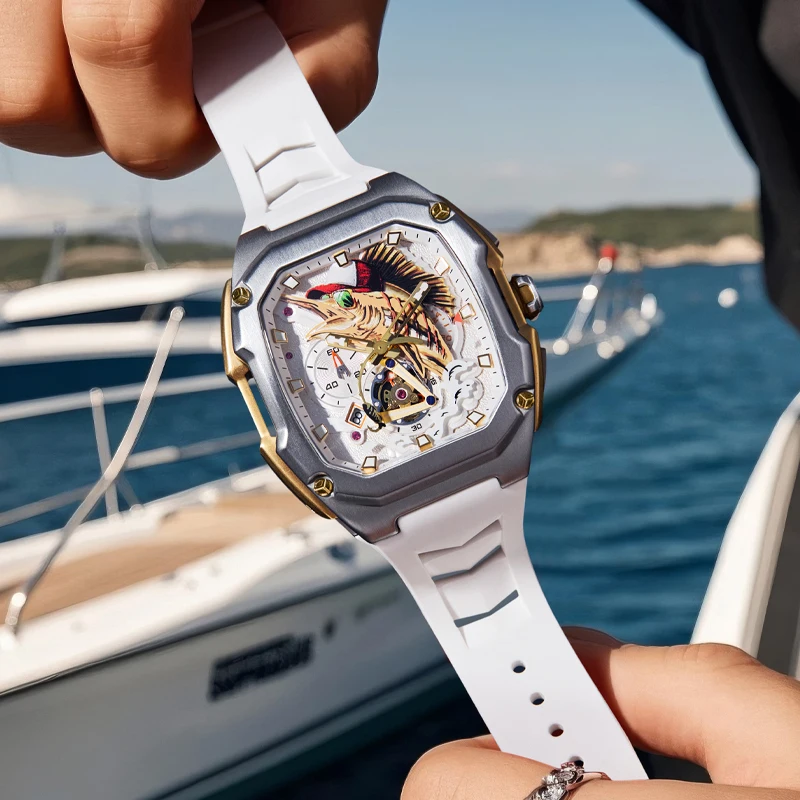 LILUOKE Super Luxury Man Watch Quartz Watches Waterproof Hot Style for Man Fishing Watch Sea Fishing