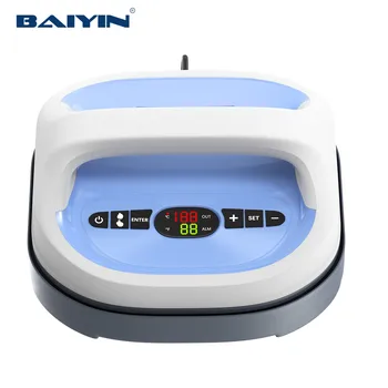 Baiyin 23*23cm Hand Held Portable Heat Press Machine Easy Press Mini Heat Press Machine for Sublimation Blanks T Shirt