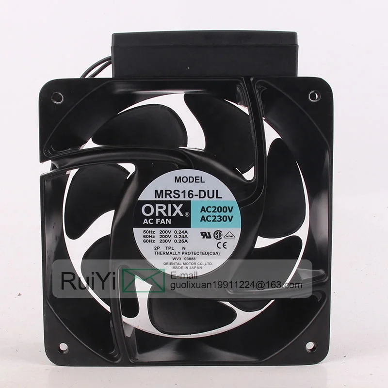 新しいORIX MRS16-DUL 160X160X62MM 0.24/0.25A冷却ファン