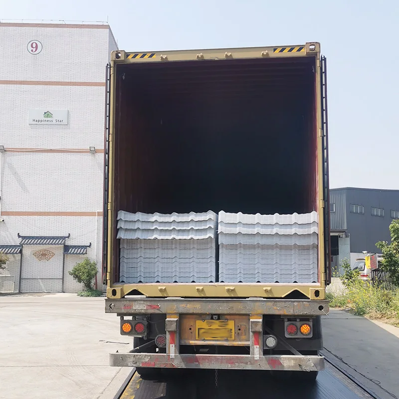 Decramastic Composite Slate Pvc/plastic Ridge Roof Tiles Red ASA PVC  SPANISH Double Roman Tiles PVC ASA Coating As Require