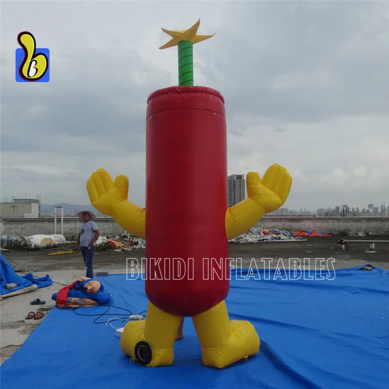 Cute Fireworks Inflatable Firecracker Cartoon for Advertising