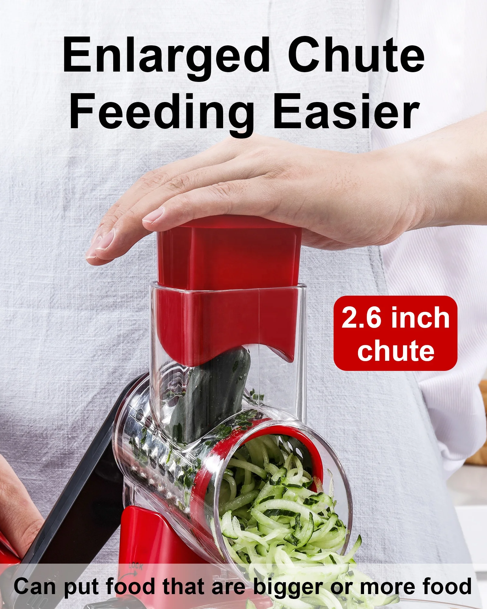 Multi Function Rotary Cheese Grater Kitchen Slicer 3 in 1 Vegetable Slicer Grater Manual Food Grater Vegetable Cutter