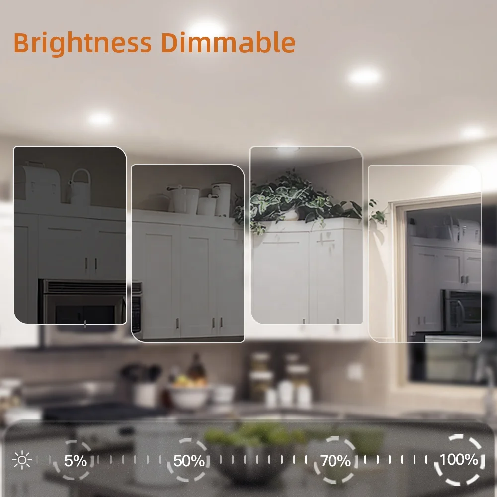 Лидер продаж, разрешение ETL, 6 дюймов, 12 Вт, тонкая распределительная коробка, утопленная круглая регулируемая светодиодная лампа