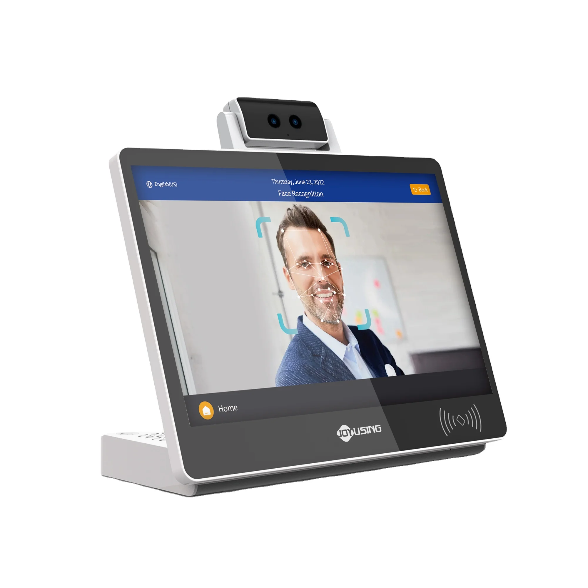 Good Price Desktop Smart Terminal Powerful Android Tablet Smart Visitor Manager with Face Scanner and Card Reader