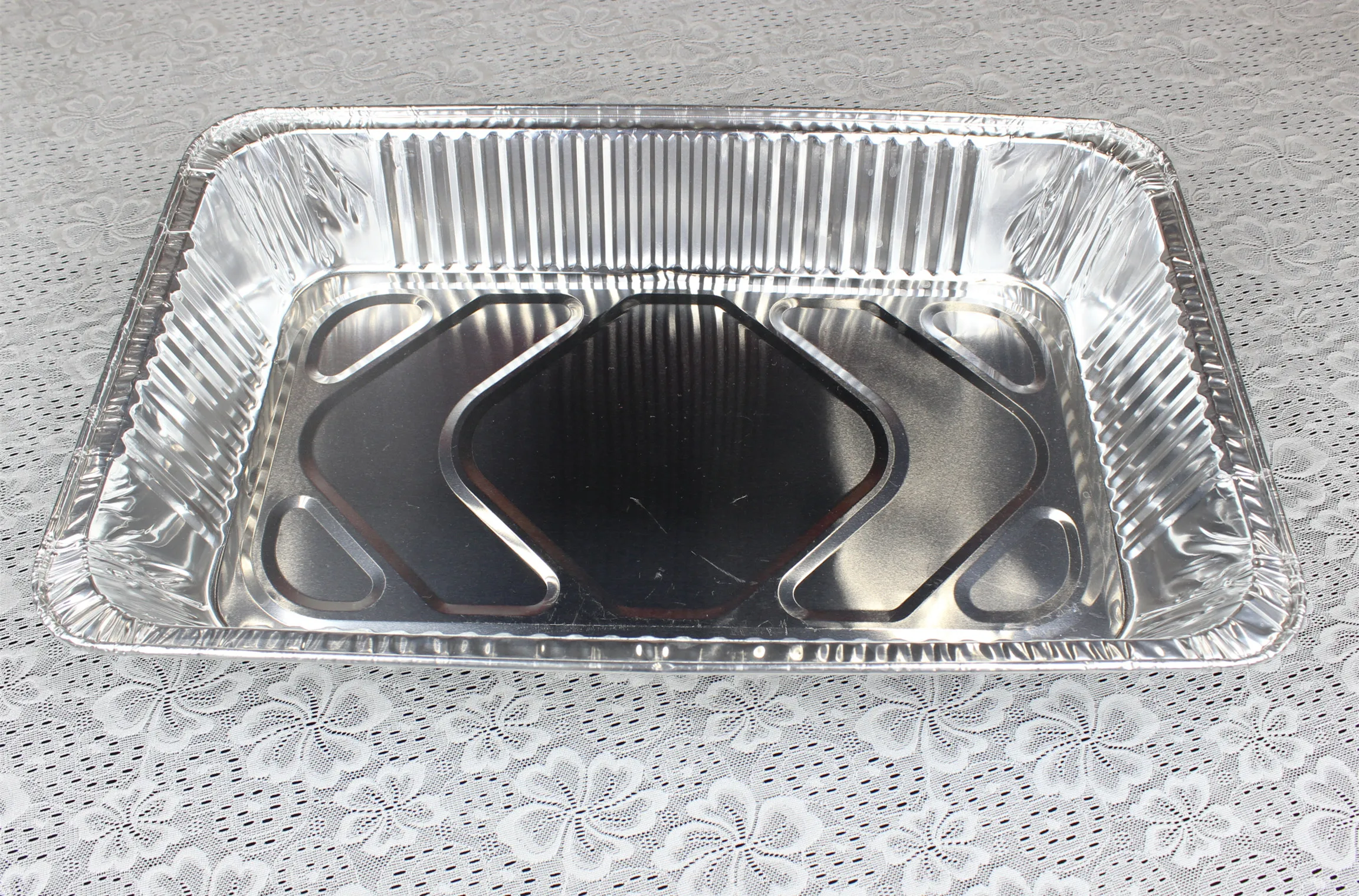 product factory direct sales tia cb61 20 inch square plate 8700ml airline food takeout container aluminum foil-6