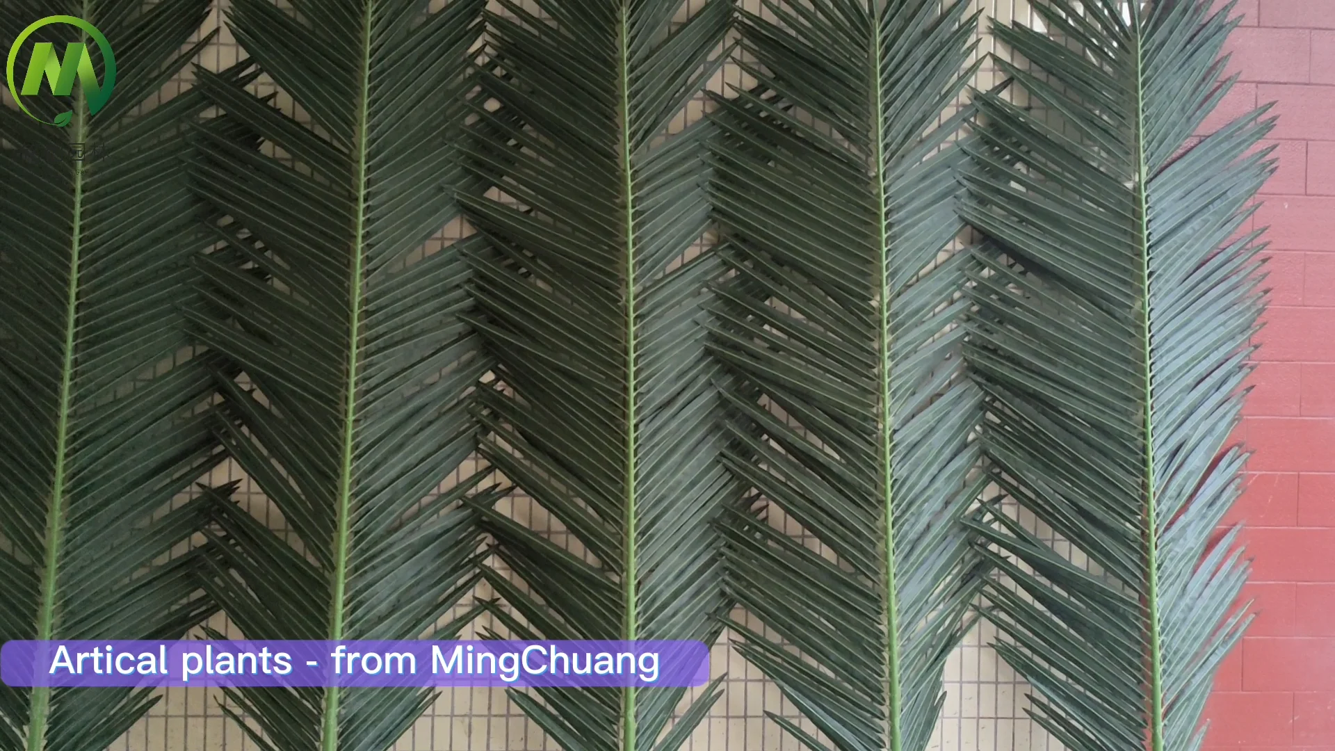 Artificial Palm Leaves For Indoor And Outdoor Decoration,Plastic Palm
