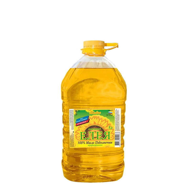 Wholesale 5 L Good Taste Unrefined Eleya Sunflower Oil