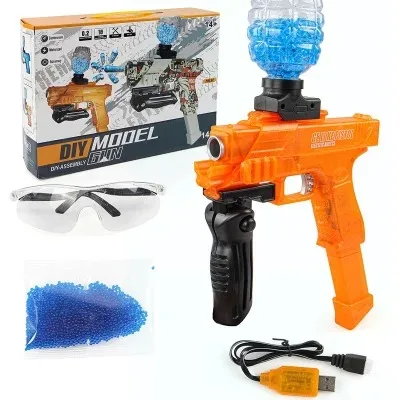 Водяной игрушечный пистолет «сделай сам» водяной гелевый для игр на открытом воздухе летняя игрушка пластиковая дальнего стрельбы детей DIY Модель