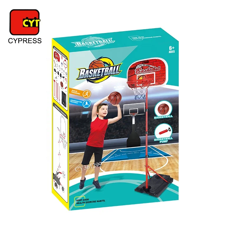 Kids Basketball Hoop Stand Set Adjustable Indoor Basketball Hoop Sport Toys