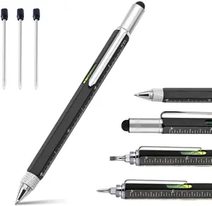 Promotional Aluminum Metal Screwdriver Multi-function Touch Tool Set Ball Pen