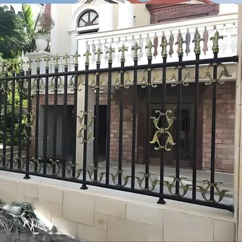 Garden Security fence Steel aluminum Fence Panels popular attractive customization powder coated traditional decorative Fence