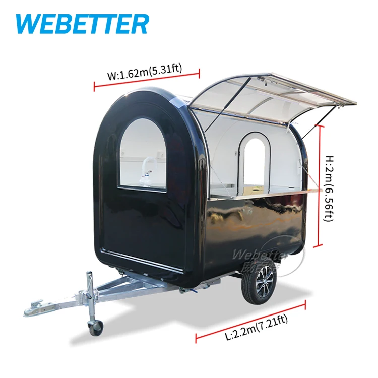 etter Cheap Price Street Mini Mobile Food Truck Small Round Mobile