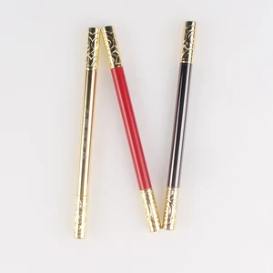 Luxury Signature Brass Metal Gel Ink Pen With Personalized Customise Logo Business Gift Quality Bullet Vintage Fantasy Fancy