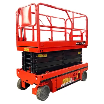 Price of hydraulic indoor scissor lift for mobile hydraulic high-altitude operation platform