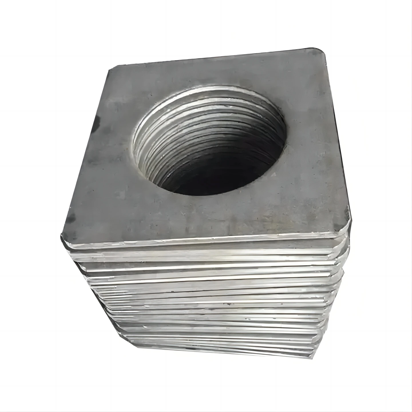 Made and stocked Q235 A36 square steel end plates hot rolled for concrete pipe piles in China