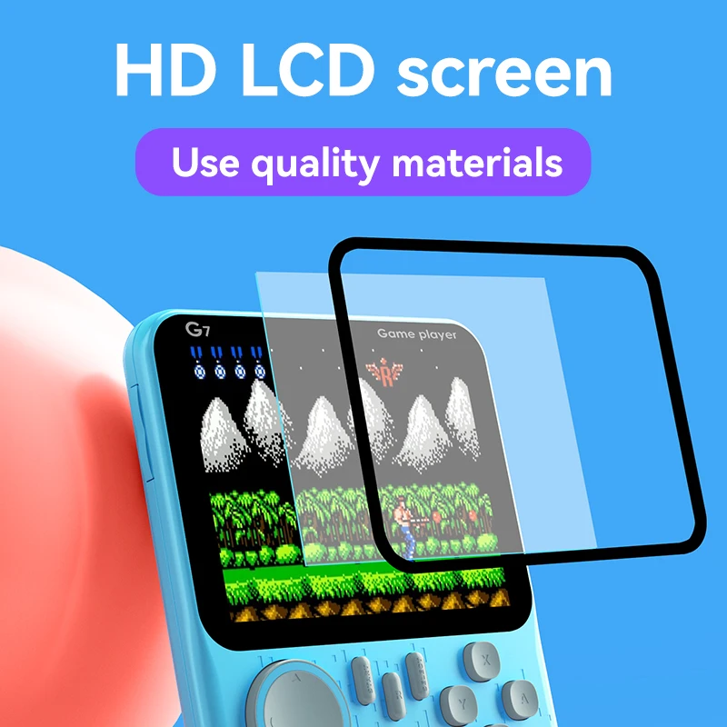 Оптовая продажа портативный Классический игровой плеер Macaron Colors ретро портативная игровая консоль 666 встроенных игр с