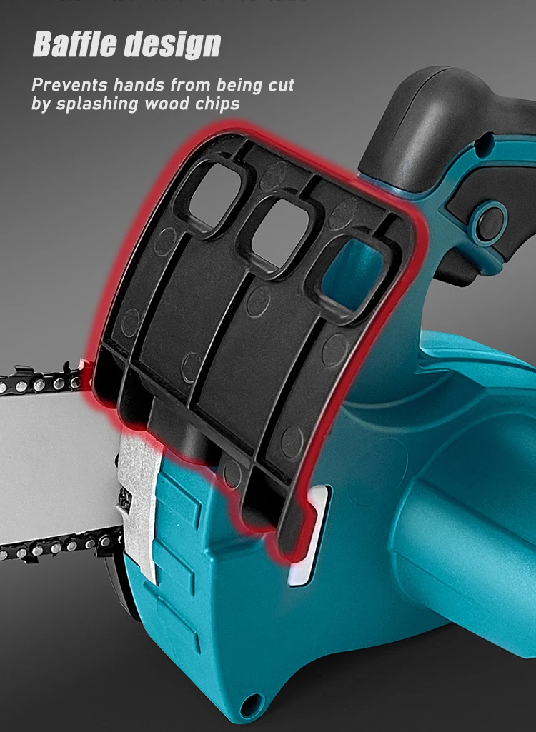 8 Inch Electric Handheld Cordless Mini Chainsaw With Rechargeable Battery