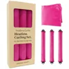 Coffret de 3 foulards en soie rouge rose