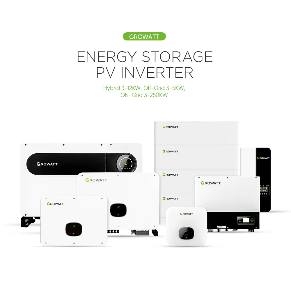 Growatt on Grid Mppt Solar Hybrid Inverter 50Kw 100Kw 125Kw 150Kw 3 Phase Grid Tied Hybrid Solar Power Inverter Growatt
