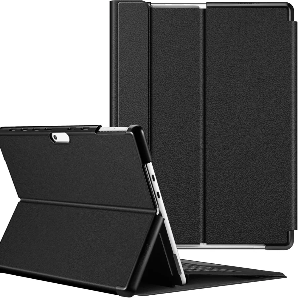 スリムポータフォリオカバー マイクロソフト Surface Pro 11/10/9 13インチ 多角度調整可能 タイプカバーキーボード付き Laudtec