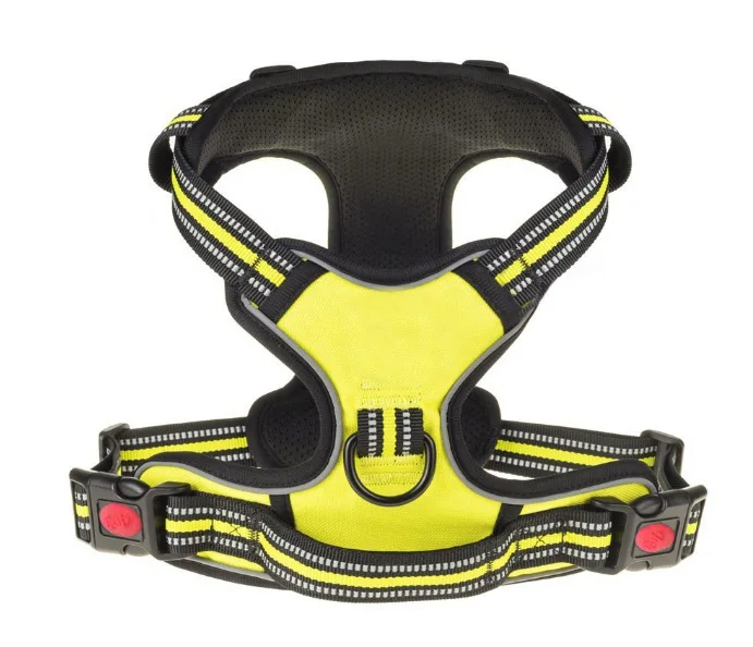 Wholesale Custom logo Soft  luxury reflective nylon dog harness Breathable harness