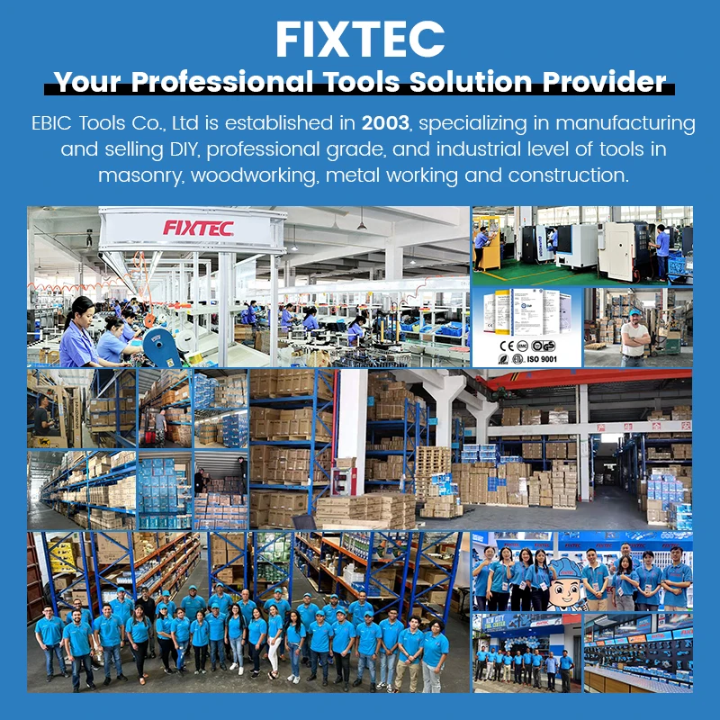 FIXTEC 20V Brushless Rotary Hammer 3.0J Impact Energy 2x4.0Ah Battery SDS Plus Cordless Drill Kit