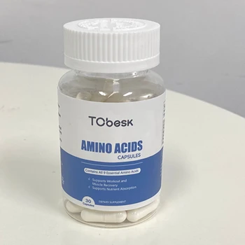 Customized Logo Amino Acids Capsules for Adults Enhancing Energy Boosting Vitality Safe for Absorbing Pregnant Women