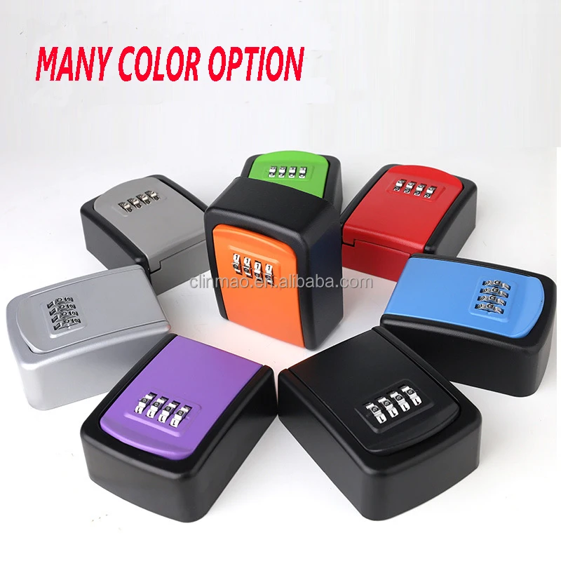 Mini 4digit Combination Resettable Storage Lock Box G9 Key Security