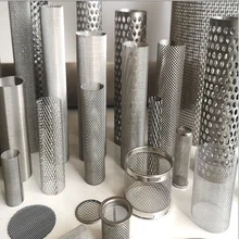Customized 304 stainless steel woven mesh round filter tube