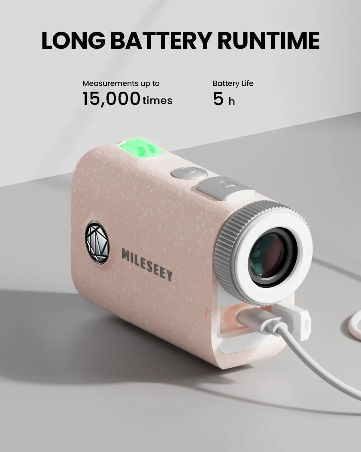 MiLESEEY ゴルフ用レーザー距離計 PF1 ピンク MILESEEY PF1 Industrial Pink Golf Rangefinder Slope Vibration IP54