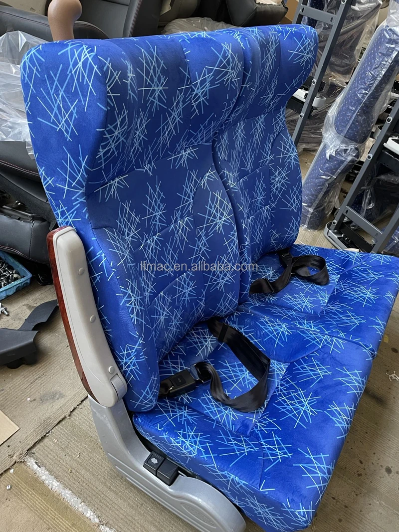 470mm Width Luxury Reclining Leather Chair Seat Pvc Fabric Pu Bus