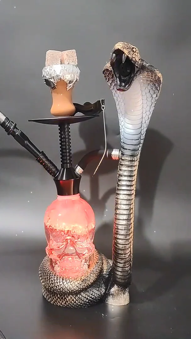 2022 Hot Sale Sheesha Shisha Gold Black Ak 47 Gun Type Shape Hooka