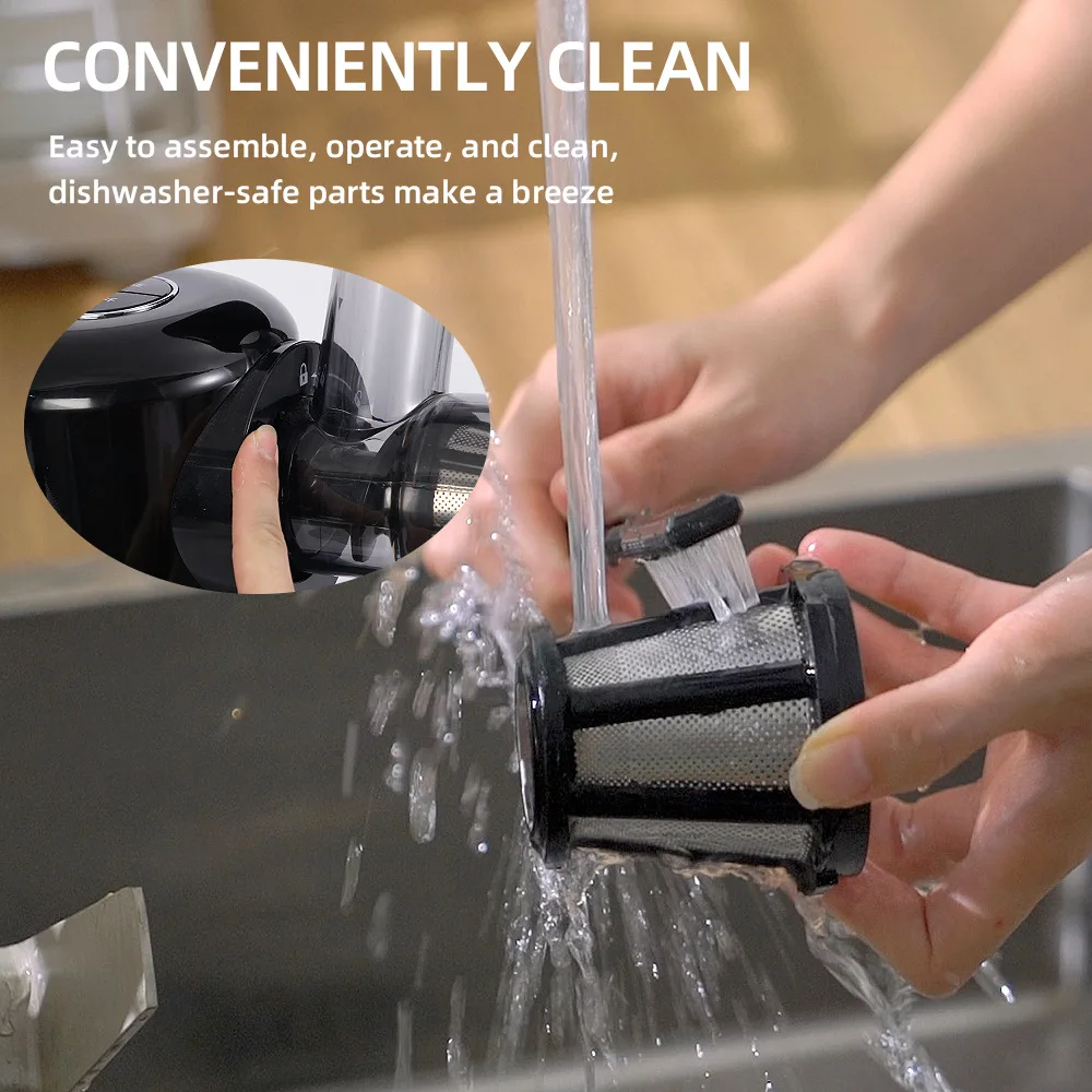 Korea Sokany Whole Amzchef Coldpress Big Mouth Slow Juicer Stainless Steel Commercial Cold Press