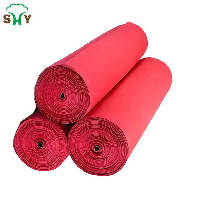 High Density Eva Foam Roll Custom 50m*1m*3mm Red Eva Rubber Foam Rolls
