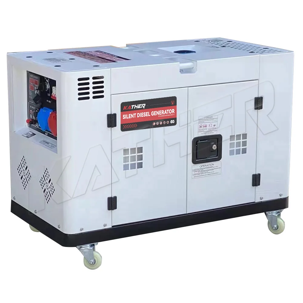 5kva 8kva 10kva 12kva 15kva 20kva Super Silent Generator Air Cooling10kw Generators Diesel Soundproof Ats Remote Control 20kva