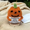 wool doll-orange cat halloween