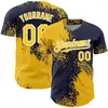 Yellow and Navy Blue