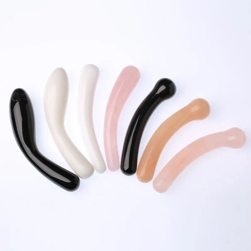 Natural Healing Crystal Massage Penis Gemstone Rose Quartz Dildo ...