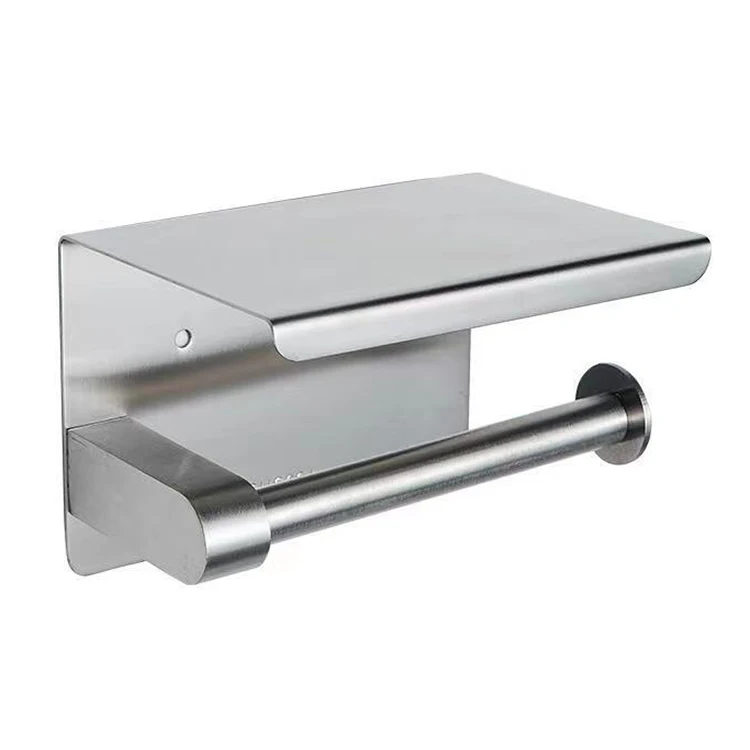 Toilet Paper Roll Holder With Shelf Toilet Paper Holder Stainless Steel