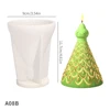 A08B Christmas Tree Mold White