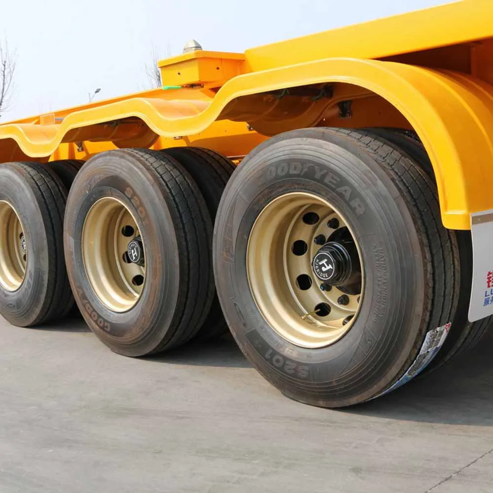 Made in China High Quality 40 Feet Container Transport Flat Bed Trailer 3 axle Flatbed Semi Trailer supplier