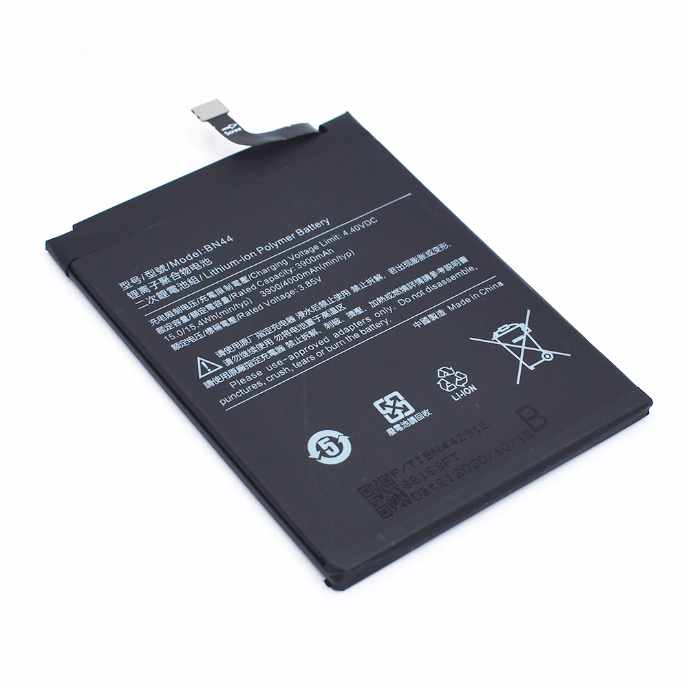 BN45 Redmi Note5 BN46 Note8 BN47 A2 Lite BN48 Note6 Pro Original Battery for Xiaomi BN44 Redmi5 Plus Phone Replacement Battery