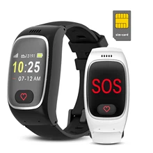 NH66 SOS GPS Elderly Smart Wrist Watch Fall Detection Blood Pressure Oxygen Temperature Waterproof Custom Smart Watch Elderl