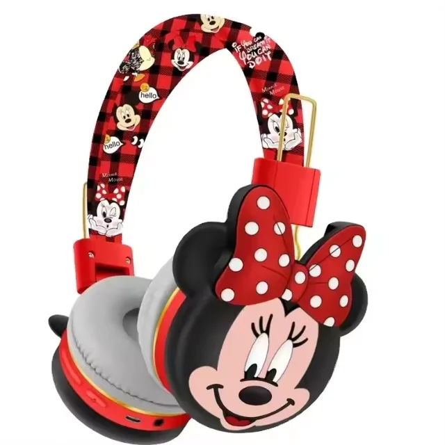 New style AH906L minnie mickey mouse wireless headset mario bro bros kids headphone cute cartoon BT headphones for Kids Girls