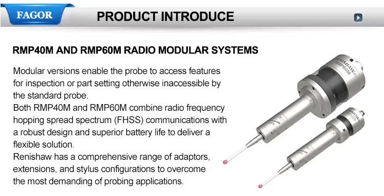 Renishaw RMP40M and RMP60M Radio Optical Modular Probing Systems