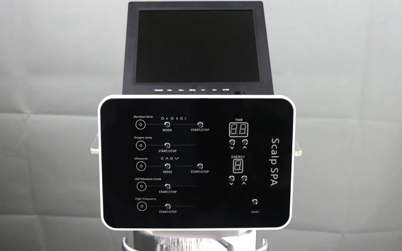 Высококачественная биомикротоковая фотонная терапия Высокочастотный Ультразвуковой Уход за волосами Лечение выпадения волос оборудование для