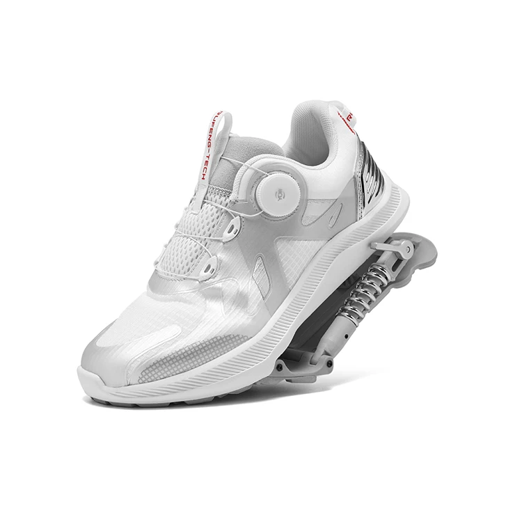 Ladies Breathable White Fitness Running Casual Shoes Comfortable Mesh Sports Design for Summer Spring and Autumn Seasons